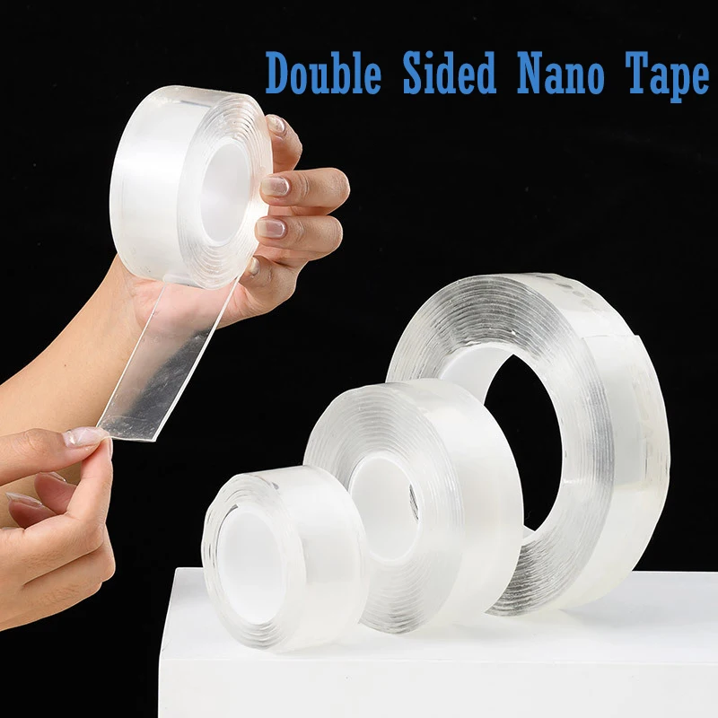 

Thickness 2mm Nano Tape Transparent Waterproof Wall Stickers Reusable Heat Resistant Kitchen Home Double Sided Adhesive Tape