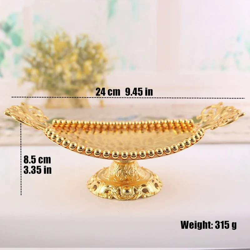 

Золотая корзина для фруктов