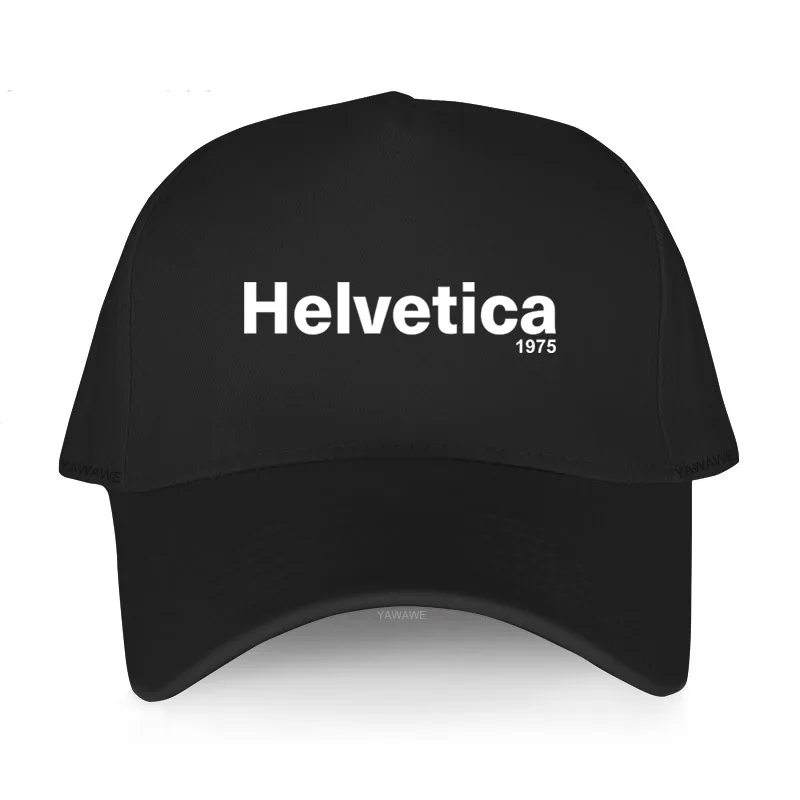 

Women Caps cotton Funny Design golf hat Adult Adjustable Helvetica 1975 Men's yawawe many color baseball cap unisex sunhat