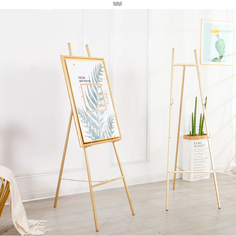 Kup Złota Sztaluga Weselna Sztaluga Caballete De Pintura Metalowa Podstawka Do Malowania Wyświetlanie Zdjęć Rama Styl Skandynawski Obraz Olejny Stojak