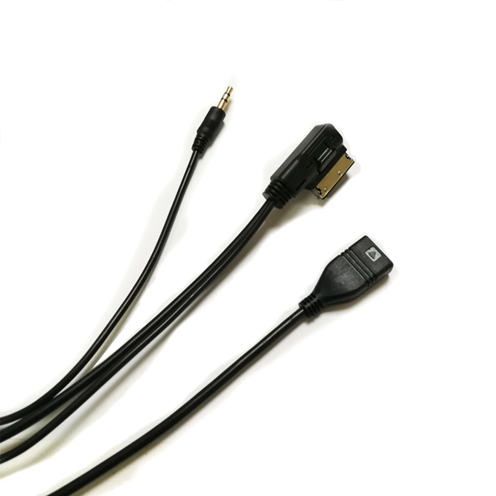 

Dual interface AMI/MMI /DMI Cable to 3.5mm AUX&USB Interface Car AMI MMI DMI Music Adapter to USB 3.5mm AUX Music For Skoda
