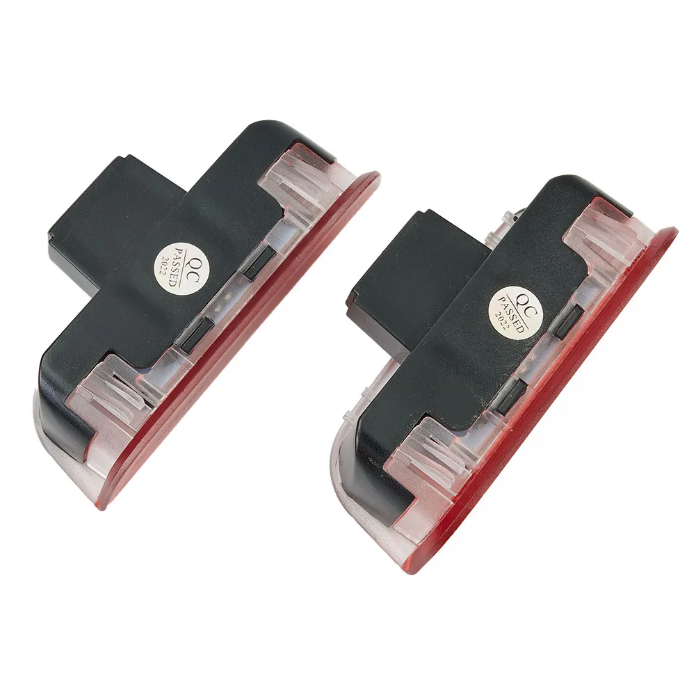 

2pcs Car Interior Courtesy Door Lights Red+White Warn Lamps For Passat B6 B7 B8 CC For Porsche 991 911 OE 1K0947411A