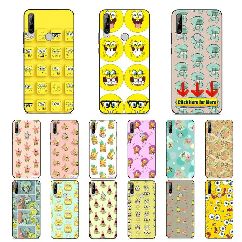 

BANDAI Spongebob Phone Case for Huawei Y 6 9 7 5 8s prime 2019 2018 enjoy 7 plus