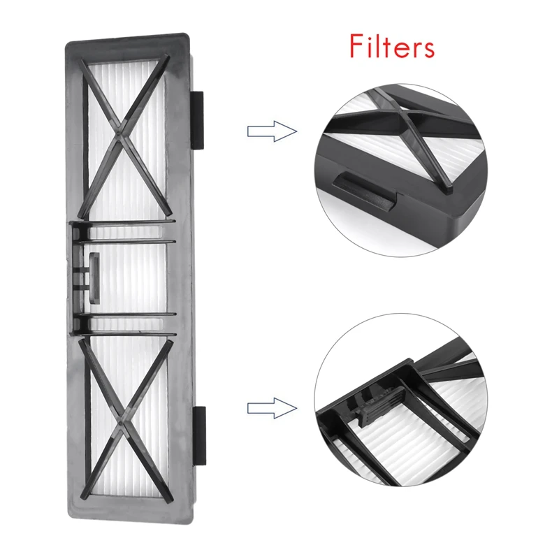 9X Hepa-фильтр 3X Боковая щетка для Neato Botvac D3 D4 D5 D6 D7 D70 D75 D80 D85 Connected 75E 80 85 Щетки Фильтры