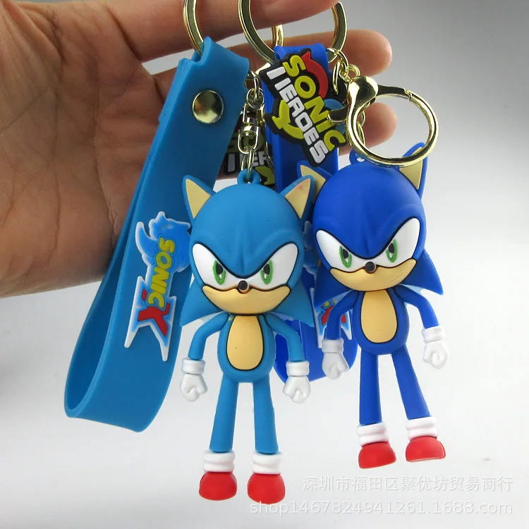

Sonic Keychain Doll for Boys and Girls Collection Cake Decoration Bag Pendant A Little Gift for Friends Anime Cartoon Cute