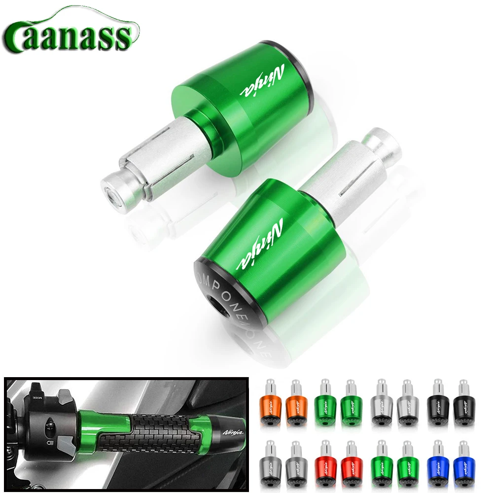 

7/8" 22MM Motorcycle Handlebar Grip End Plug For Kawasaki Ninja 250 300 400 650 2013-2019 2020 2021 2022