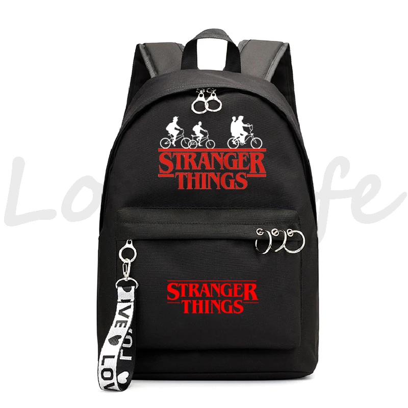 

Stranger Things 4 Backpack Femme Eleven Prints Schoolbags Teenage Girls Anime Backpacks Student Pink Travel Bags boys Mochila