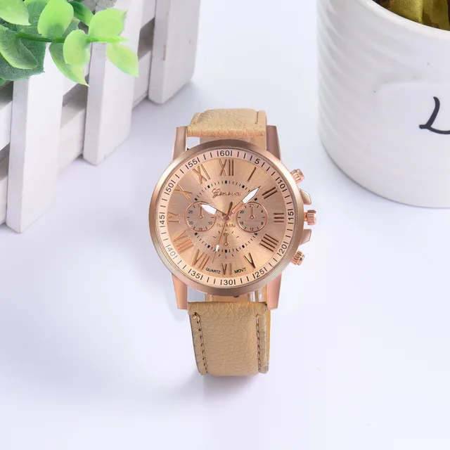 Women's Digital Wristwatches Roman Numerals Faux Leather Analog Quartz Watch Wristwatches Watches For Women Leather reloj mujer 5