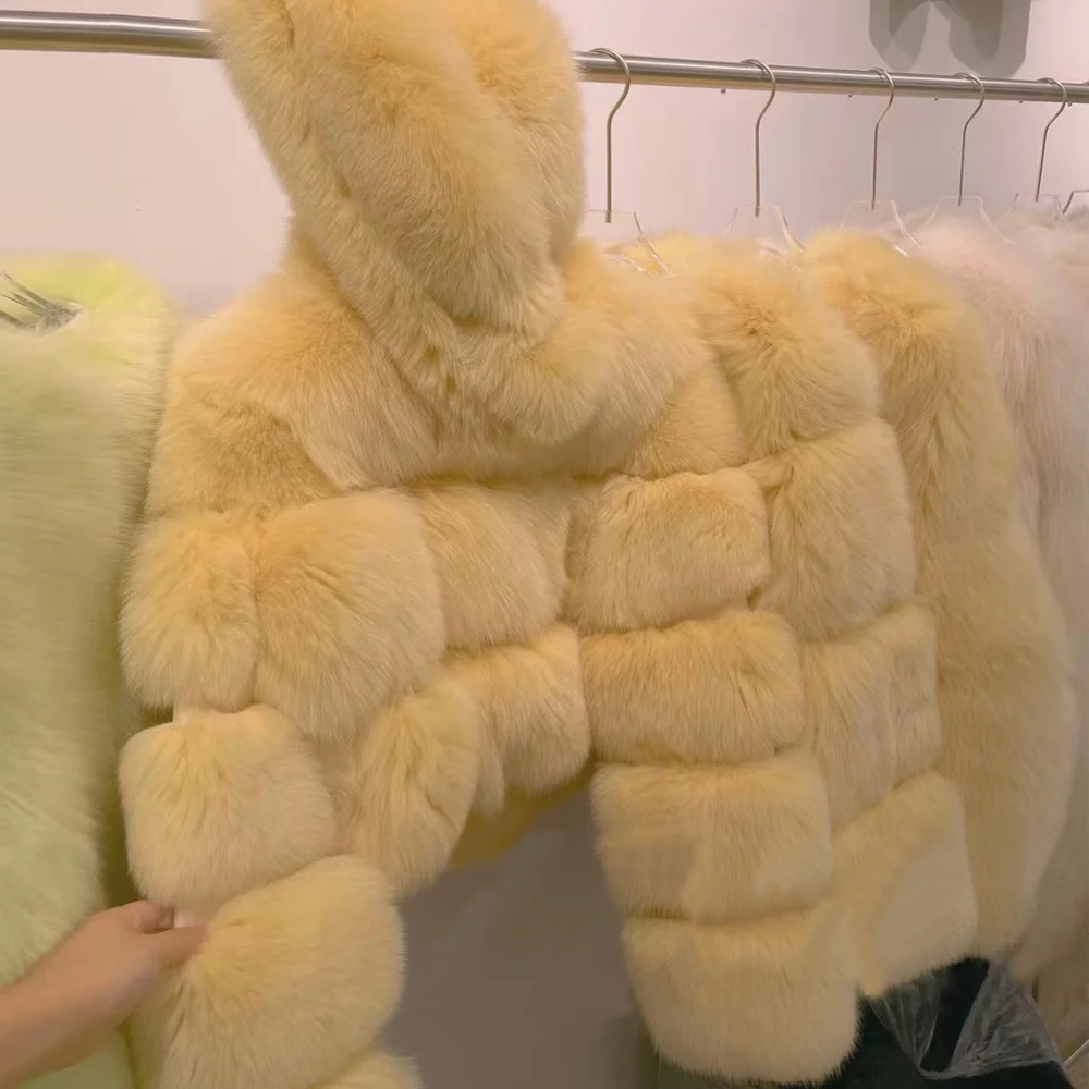 

Female Jacket Ladies Real Fox Fur Clothing