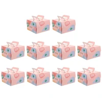 10pcs mousse cake packing boxes delicate paper cake packing boxes for bakery party cake decorating supplies