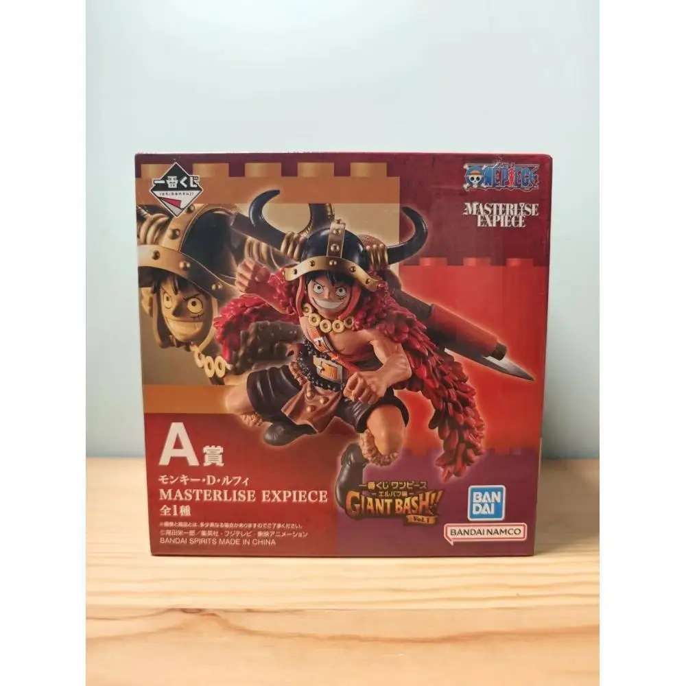 Фото В наличии: BANDAI Ichiban Kuji One Piece Monkey D. Luffy, приз A, арка Эльбаф, «Гигантская война», аниме-фигурка, оригинальная модель в коробке. №1