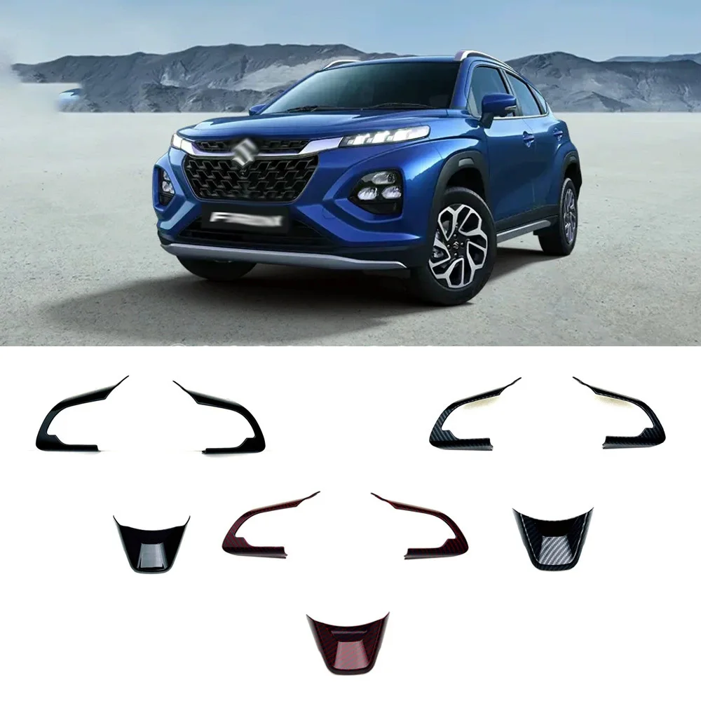 Для Suzuki Fronx WDB3S WEB3S 2024 2025 2026 ABS черная накладка на руль автомобиля кнопка управления