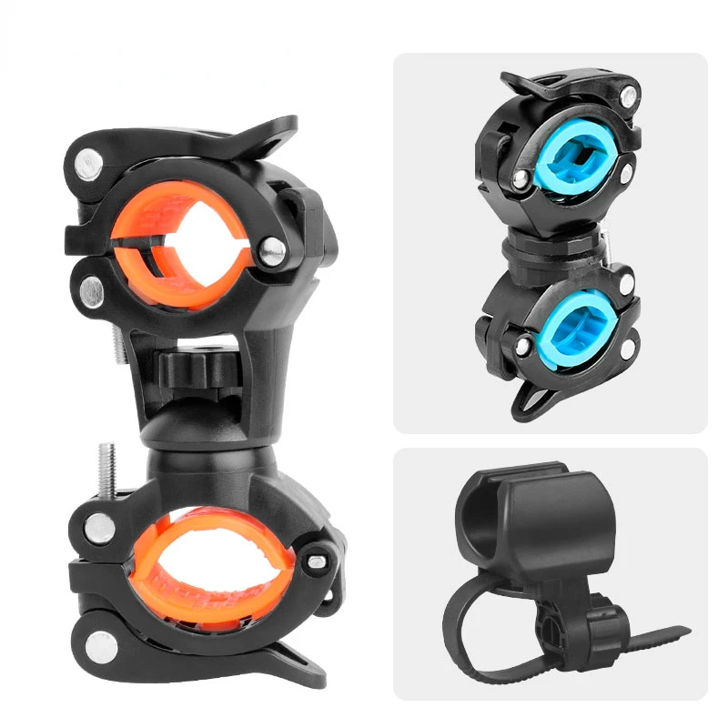 

Bracket Bike Lamp Holder LED Torch Headlight Stand Quick Release Mount 360 Degree Rotatable HLD-211