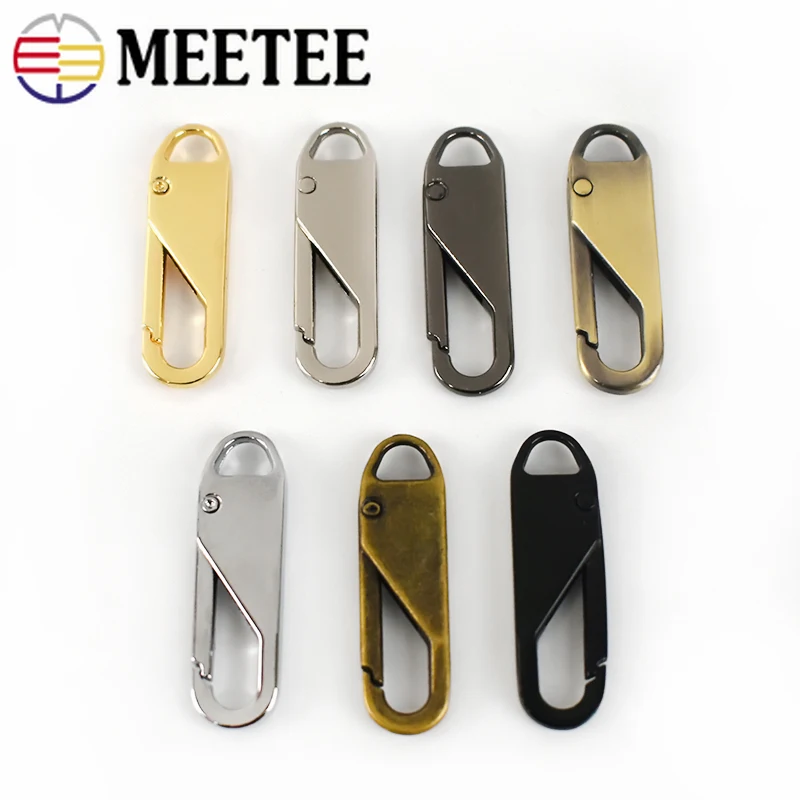 5 шт. 11x37 мм 3/5/8/10/15 # металлический съемник на молнии, пружинный Съемный наконечник на молнии для ремонта 5 # металлического нейлона ZIips