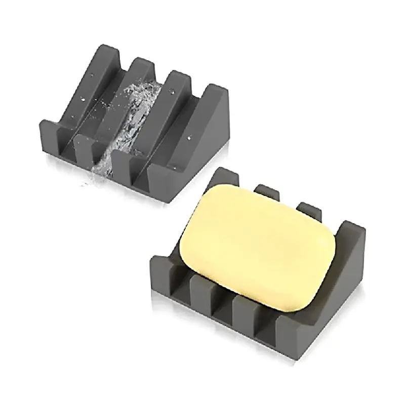 

Silicone Soap Tray Holder Flexible Soap Dish Plate Holder Portable Soap Box Container Storage for Toilet Bathroom Soap Dishes