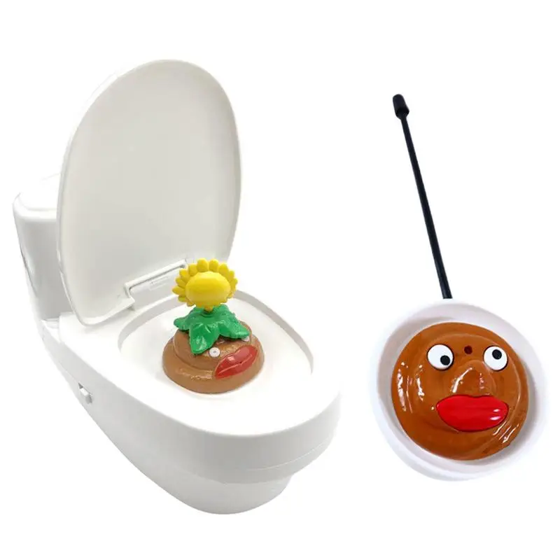 

Toilet Toys For Kids Remote Control Water Spray Closestool Prank Items Gag Joke Gift Funny Mini Rechargeable Toilet Toy For Kids