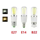 Мини светодиодный нити светильник лампочка B22 светодиодный холодильник с морозильной камерой COB затемнения светодиодные лампы 346 Вт теплый белыйхолодный белый лампы светильник Инж