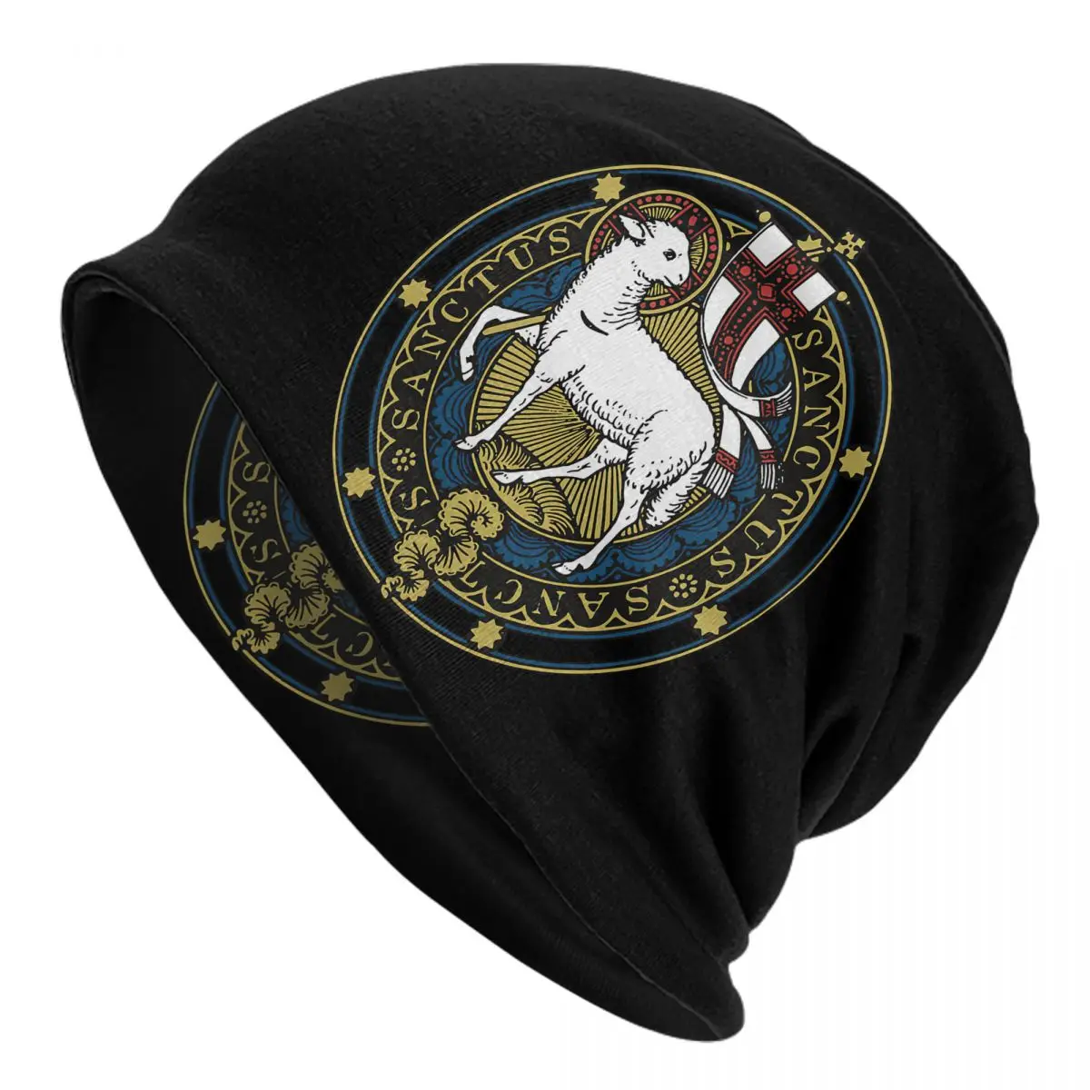 Agnus Dei Lamb Of God Adult Men's Women's Knit Hat Keep warm winter Funny knitted hat