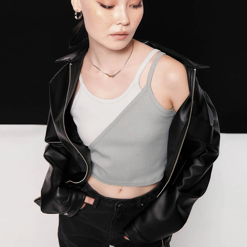 CUTENOVA 2024 Новый Модный Дизайн Лоскутный Топ Без Рукавов Пуловер С Открытой Спиной