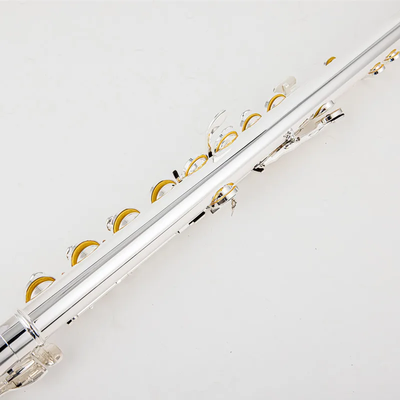 Фото Альтовая флейта Sankyo AF301, строй G, посеребренная, профессиональный музыкальный инструмент с 16 закрытыми клавишами и футляром - Бесплатная доставка №5
