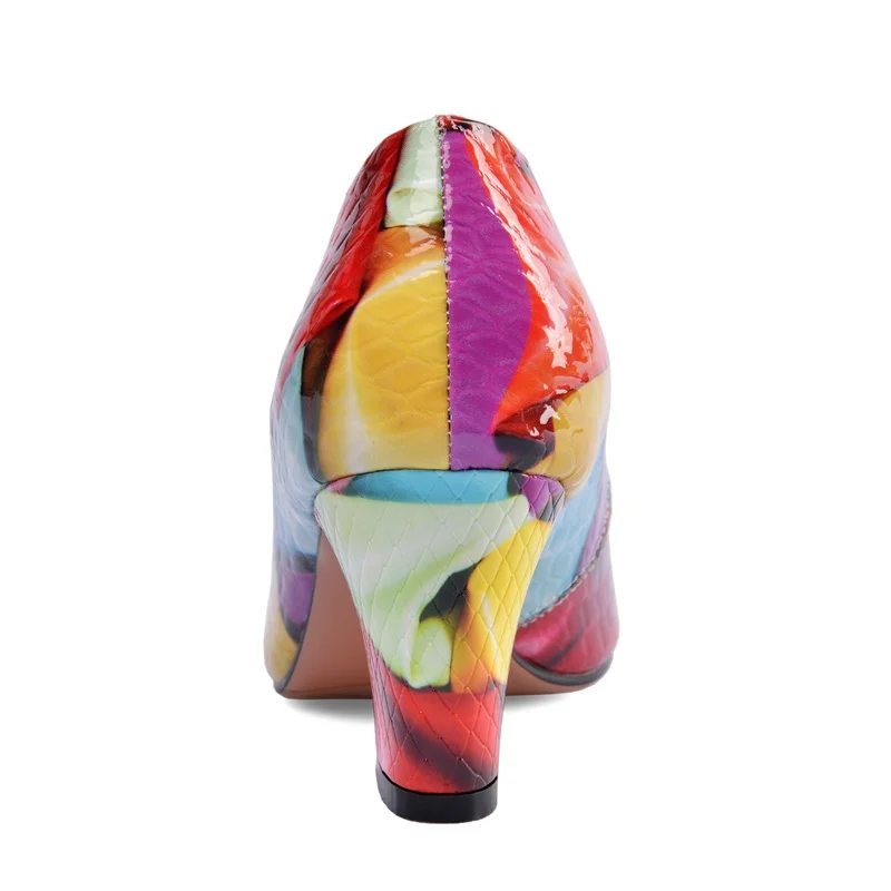 ZVQ Office Women Pumps Genuine Leather 2022 Autumn New Fashion Round Toe High Heels Slip-on Shoes Drop Shipping Size 33-40