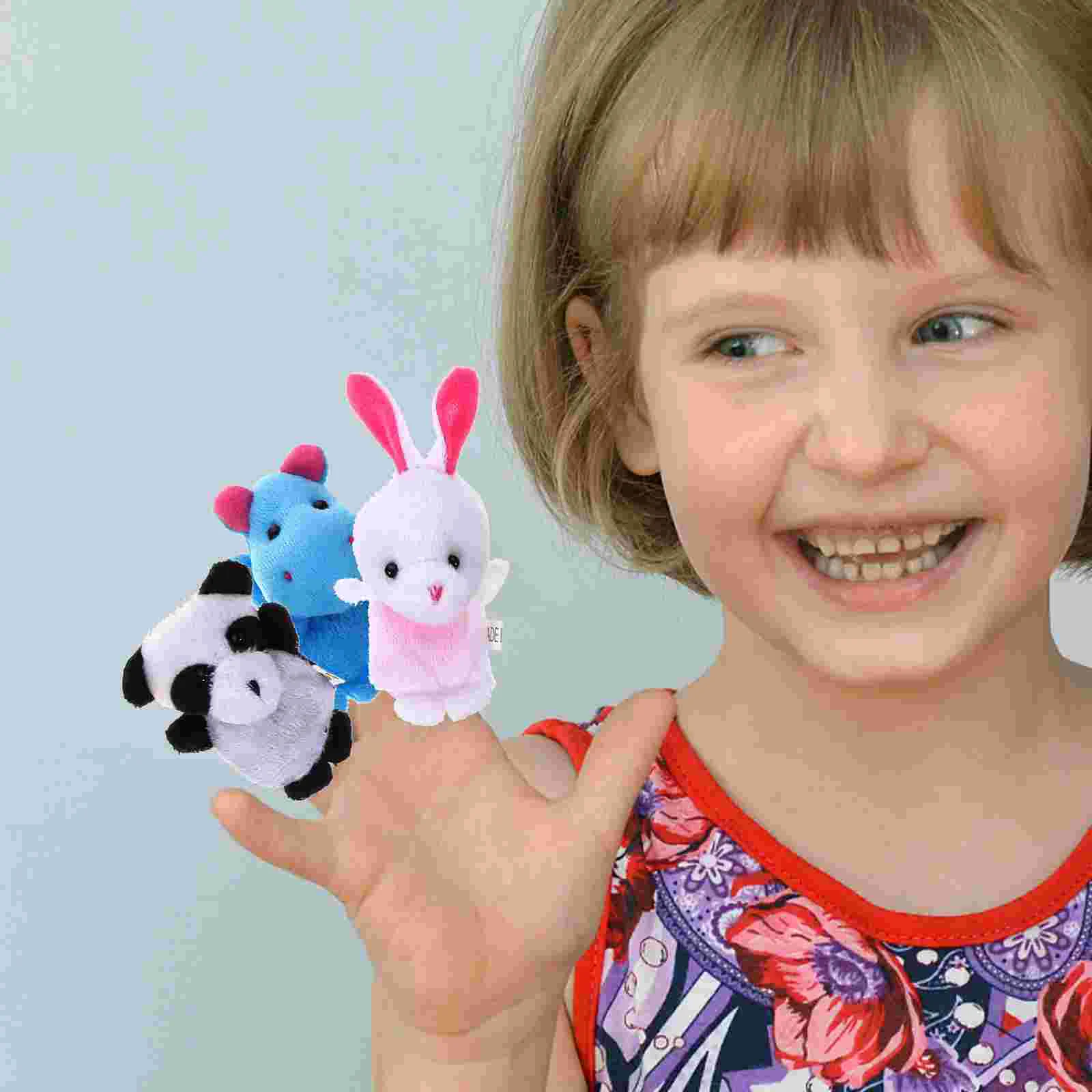 

10pcs Finger Set Farm Animals Puppets Set Story Telling Kids Toys