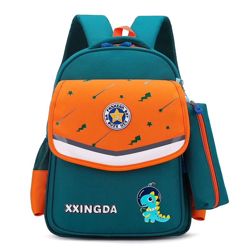 Large Capacity Children Grade 1-3 Cartoon Unicorn Dinosaur School Backpacks New Girls Boys Students Schoolbags with Pen Bag Hot
