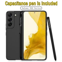 case for samsung galaxy s22 ultra pen slot ultra thin tpu mobile phone s22 plus s22 case capacitance pen shockproof funda matte