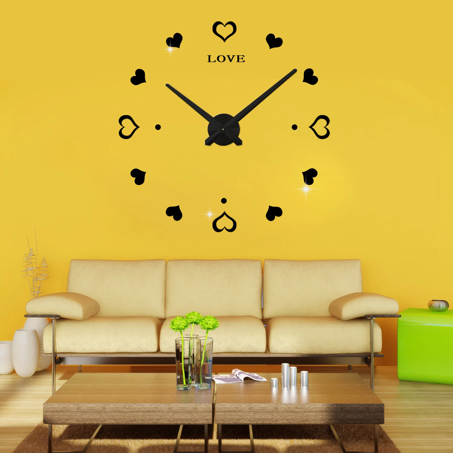 

Digital Wall Clock for Living Room Decoration Personality Bedroom Mural Clocks Wall Home Decor Kitchen Mute Creative Watch Table