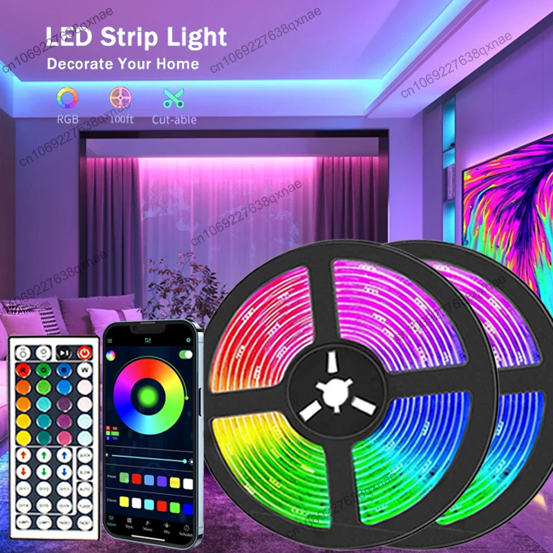 

Led Strip Light Rgb 5050 Bluetooth Led Lights For Room Decor DC5V Led Tape Neon Lights Tv Backlight Colorful 5m 10m 15m 20m 30m