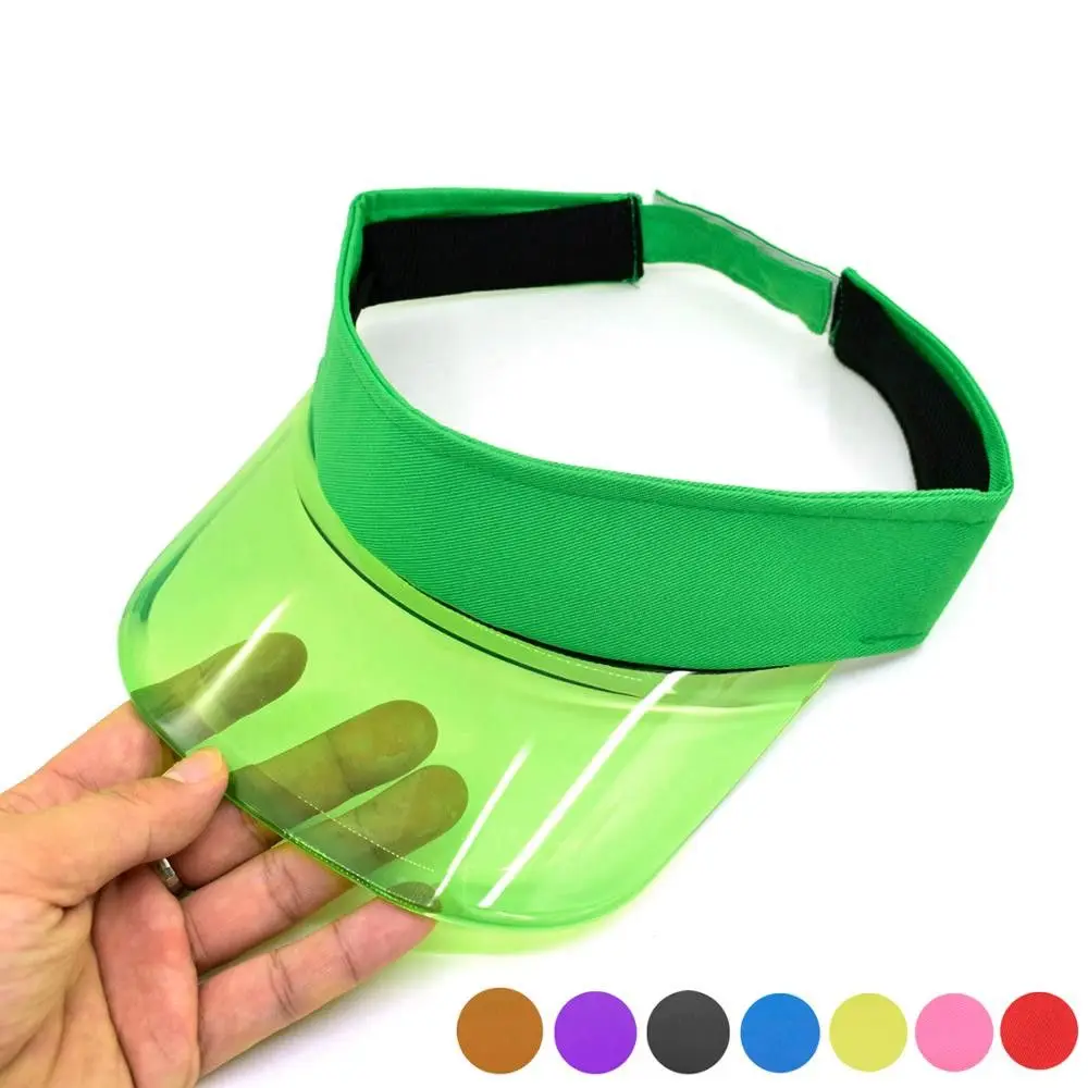 

Men Women Casual Travel PVC UV Protective Sports Hat Beach Cap Sun Visor