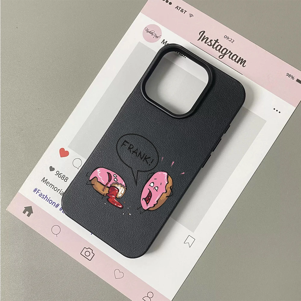 Фото Милый мультяшный чехол с рисунком пончиков для iPhone 11 12 13 14 15 16 17 Pro Max Plus Air, мягкий чехол-накладка из поликарбоната №4