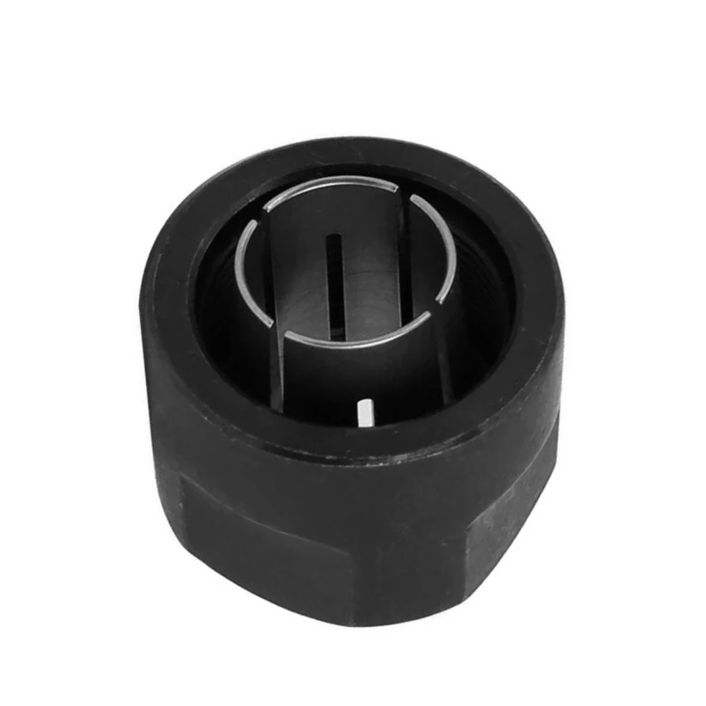 

Collet Nut Metal 1/2 Inch Black Collet Nut Plunge Router Parts 12.7mm Center Hole For Makita 3612 Plunge Router Tool Accessories