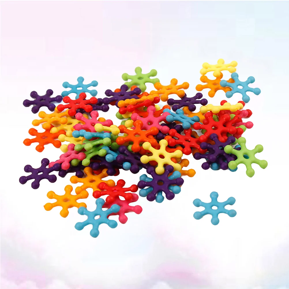 

6100 Pcs Snowflake Beads Crafts Making Supplies DIY Beaded Bracelets Crafting Kids Materials Child Pearls for needlework