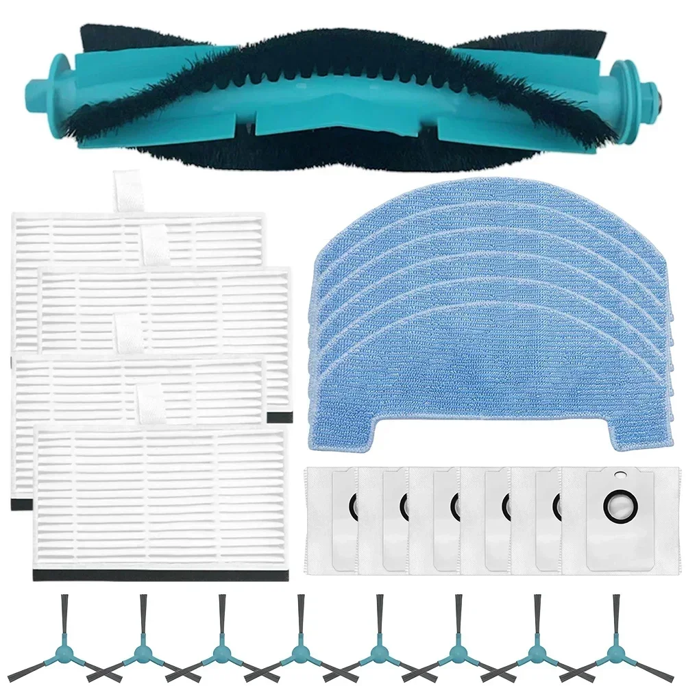 Эффективное удаление пыли и мусора с основной боковой щеткой фильтром тканевым