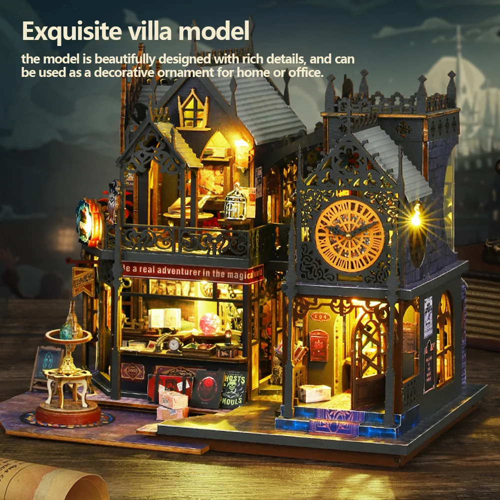 Миниатюрный комплект для дома со светодиодной подсветкой набор миниатюрного