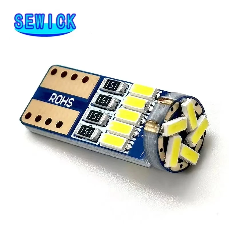 Скидка 100 шт. чипы T10 15SMD 4014 Led W5W 194 автомобильный Стайлинг боковой Клин карта Дверь