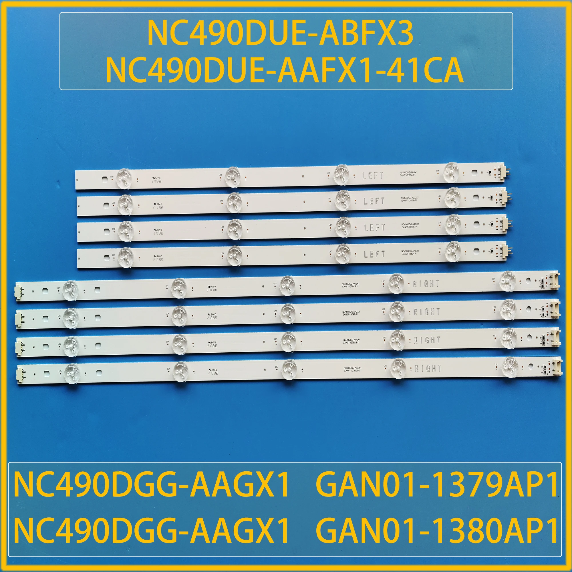 Новая лента светодиодной подсветки для 49LJ5550 49UK6200 49UK6300 49LK5700PSC 49UJ630V 49UJ6300 49Lj5500 NC490DUE-AAFX1-41CA NC490DUE-ABFX3
