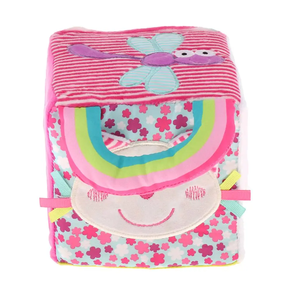 

Baby Wrist Rattle Educational Plush Toy Building Blocks 2cm
