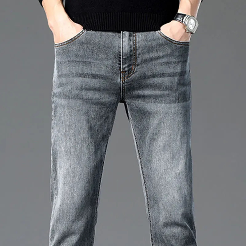 2022 New Men's Stretch Skinny Jeans Casual Denim Jeans Staright Jean Pants Spring Cotton Slim Fit Male Elastic Denim Trousers