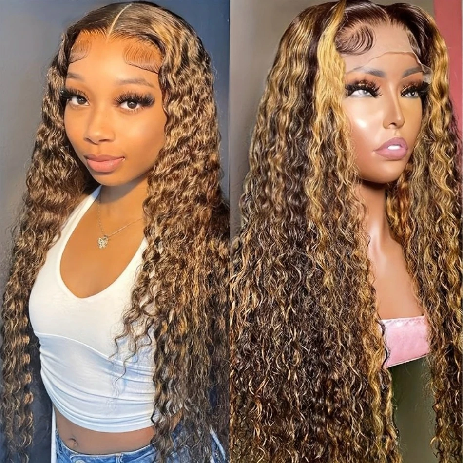 Парик женский прозрачный из натуральных волос 13x6 дюймов