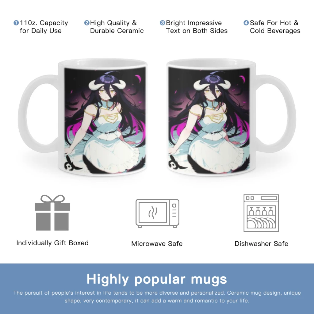 Винтажная кофейная кружка Albedo Overlord бесплатная доставка чайная чашка 11 унций