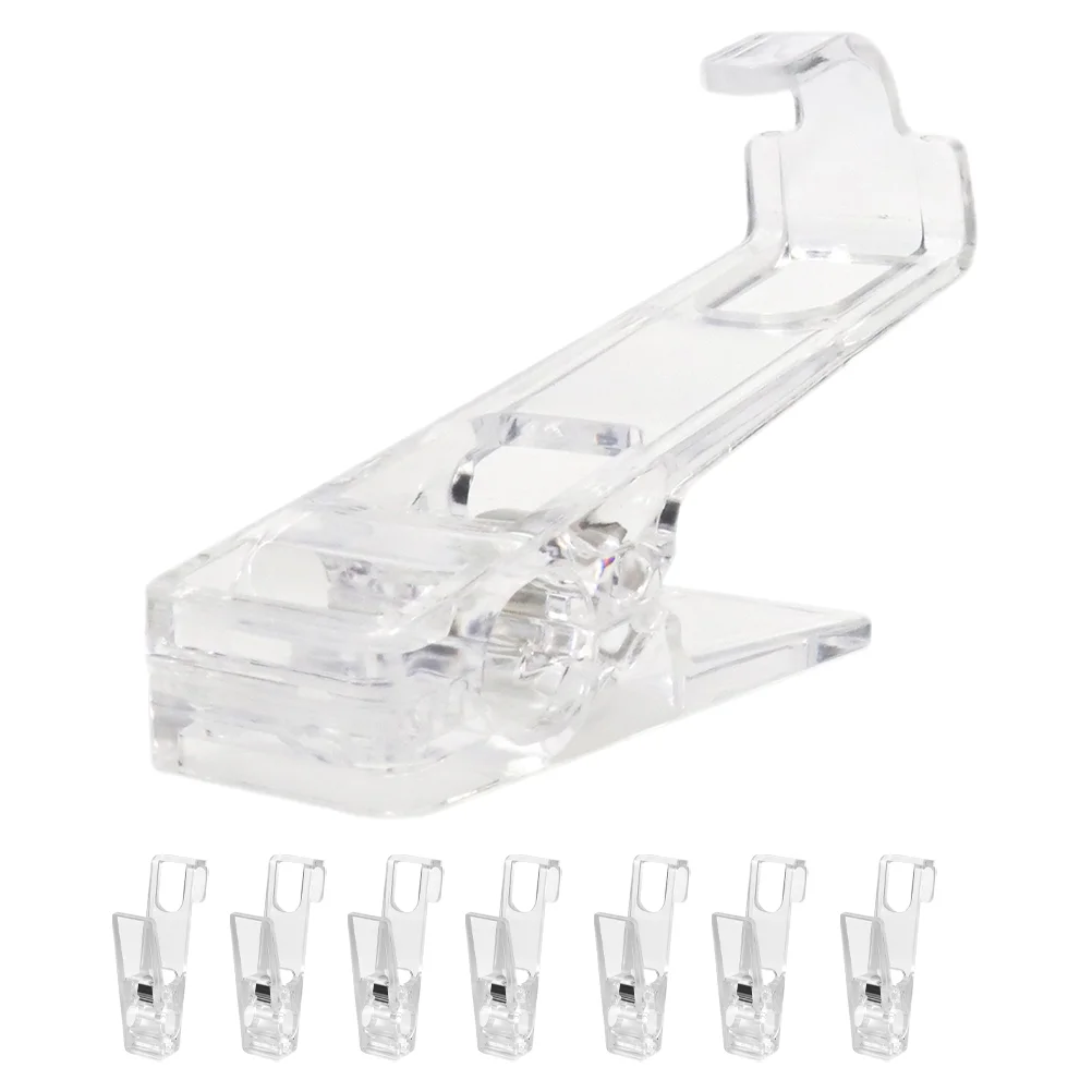 

8pcs Clothes Hanger Clips Pants Clips Skirt Clips Anti-skid Clothes Pin Laundry Clips