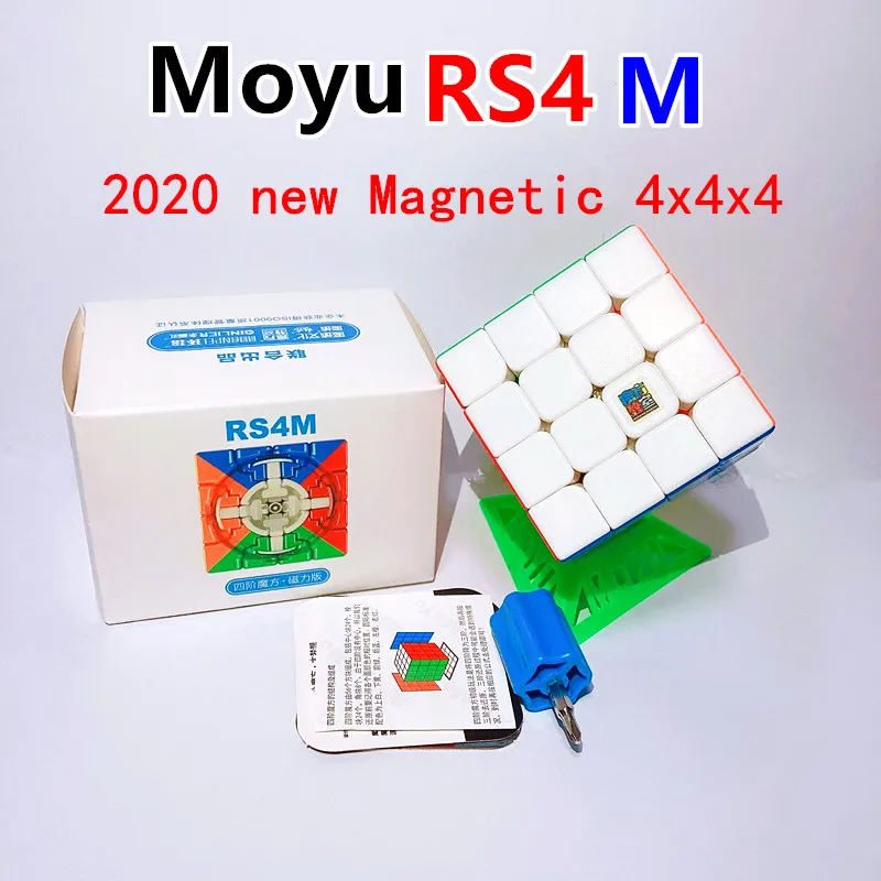 

Moyu RS4M Magnetic Magic Cube Professional Moyu 4x4 RS4 M 2020 Magic Speed Cube Stickerless Puzzle Toys