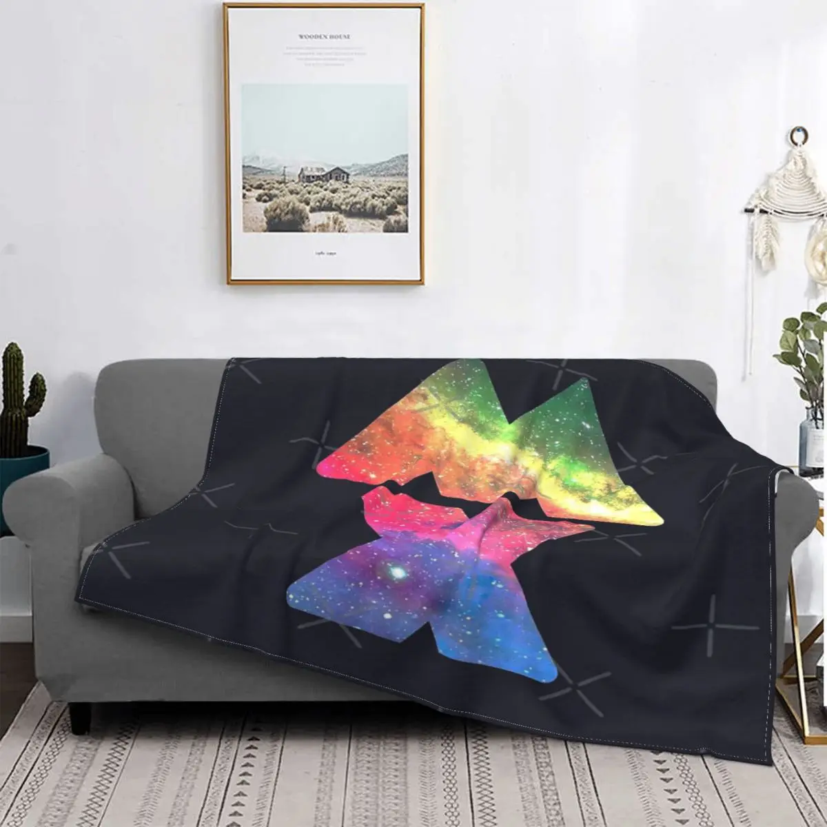 

Coldplay-Manta de Xyloto Mylo, colcha para cama, alfombra a cuadros, cubierta de playa, manta de muselina, edredones y colcha