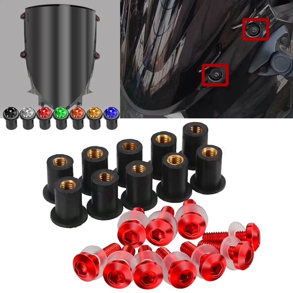 Набор винтов для крепления ветрового стекла Honda CRF1000L AFRICA TWIN 2016 2017 2018 2019 2020 2021 2022 10