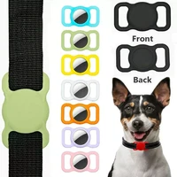 for apple airtag dog collar cat pet silicone protective case compatible with apple airtags pet dog cat collar