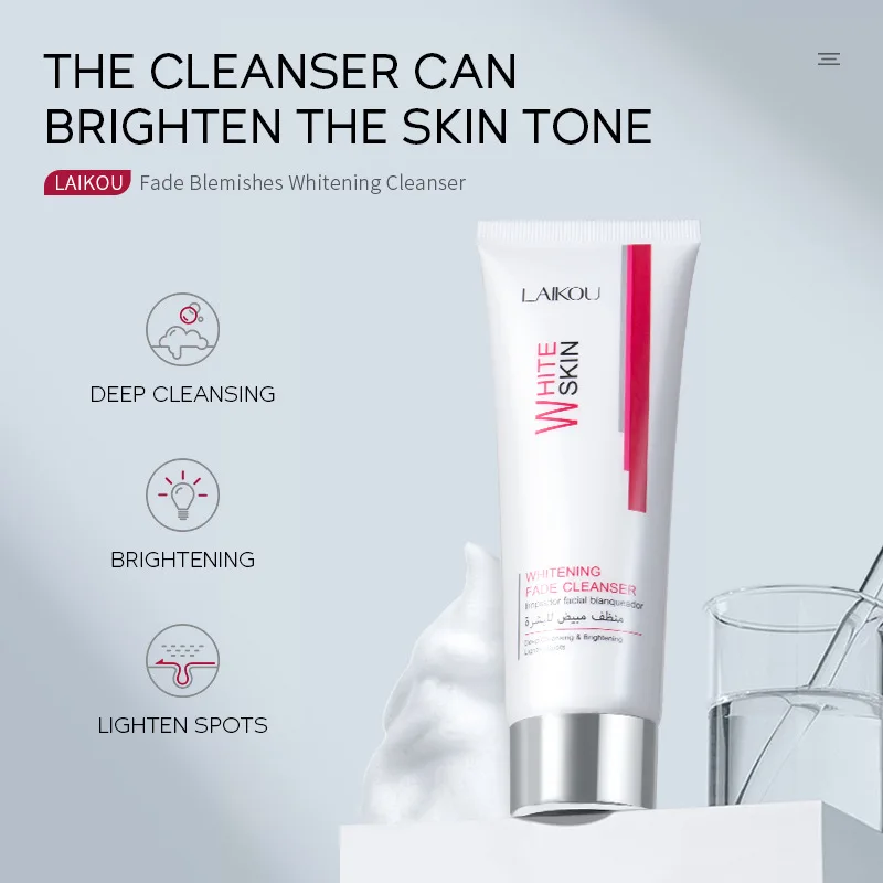

Facial Cleanser Foam Face Wash Remove Blackhead Moisturizing Shrink Pores Deep Cleaning Oil Control Whitening Skin Care