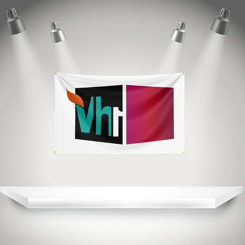 Фото Флаг-баннер V-VH1s с изображением рок-группы, гобелен с HD-печатью для выставок, для фанатов музыкальных групп, декор для гаража №2