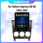 Автомобильный мультимедийный плеер 2 Din, экран 9,7 дюйма Тесла, 4G Carplay для Subaru Impreza GD GG 2002-2007, GPS-навигатор, Авторадио на Android